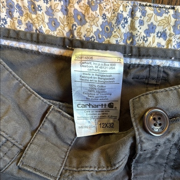 Women’s carhartt gray pants size 12/32 (A2) - Picture 4 of 6